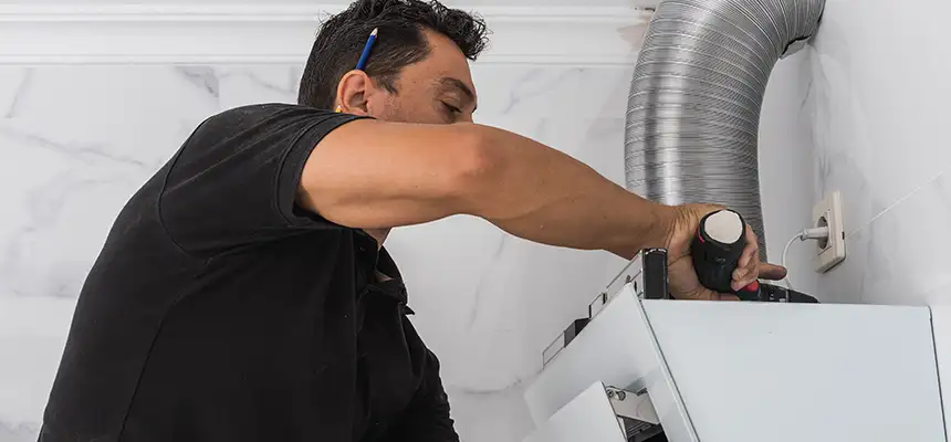 Precision In-wall Dryer Vent Cleaning & Rerouting Corrections in Pearland, TX